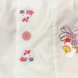 画像5: 七五三 3歳女の子の着物セット 式部浪漫ブランド 被布コートセット（合繊）【白x紫、雲】