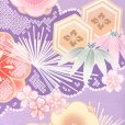 画像3: 七五三 着物 7歳 女の子 2025年新作 式部浪漫ブランド 絵羽柄の着物 四つ身 子供振袖 単品 合繊【藤色、鞠梅】 (3)