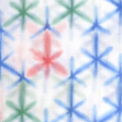 画像2: 【少し訳あり】子供浴衣 “式部浪漫”ブランド 女の子浴衣 単品 120サイズ【ブルー、麻の葉】
