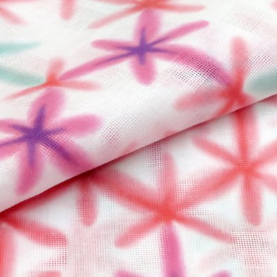 画像4: 【訳あり】子供浴衣 “式部浪漫”ブランド 女の子浴衣 単品 130サイズ【赤系、麻の葉】