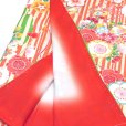 画像5: 七五三 着物 7歳 セット 正絹 式部浪漫ブランドの子供振袖 結び帯コーディネートセット【オレンジ系、花輪に雪輪】