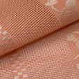 画像4: 紗の半幅帯 本場筑前 博多織 正絹 細帯 夏用の着物や浴衣に【コーラルピンク、瓢箪】 (4)