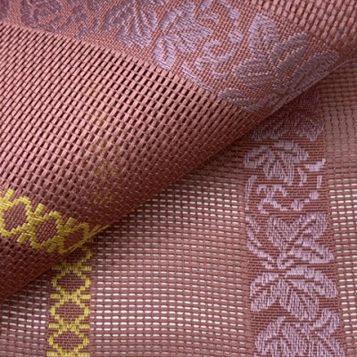 画像4: 紗の半幅帯 本場筑前 博多織 正絹 細帯 夏用の着物や浴衣に【赤系、葡萄】