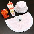 画像3: お宮参り 女の子 赤ちゃん用 日本製 正絹 よだれかけ 帽子 小物 ４点セット【薄ピンク】