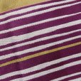 画像3: 浴衣 帯 レディース 単品 半幅帯 モダン 浴衣帯 小袋帯 長尺 4m【紫、変わり縞】 (3)