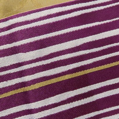 画像3: 浴衣 帯 レディース 単品 半幅帯 モダン 浴衣帯 小袋帯 長尺 4m【紫、変わり縞】