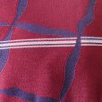 画像4: 半幅帯 浴衣や小紋に レディース 半巾小袋帯 合繊 (長さ400ｃｍ)【エンジ×灰赤紫】 (4)
