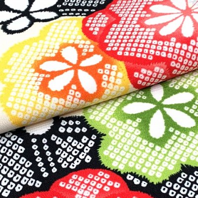 画像3: 卒業式 袴セット 女性用 二尺袖着物 小振袖 ショート丈 刺繍袴 2点セット 合繊【黒系、絞り梅】