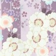 画像4: 七五三 着物 2025年新作 7歳 女の子用 小紋柄 四つ身 単品 子供着物(合繊) 襦袢付き【薄紫系、矢羽に桜】 (4)