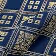 画像4: 【訳あり】七五三 袴 3歳 三歳男児 正絹 金襴袴 男の子 はかま 単品 50cm【青紺、武田菱と菊菱】 (4)
