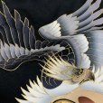 画像5: お宮参り 男の子 着物 正絹  赤ちゃんのお祝い着 (初着 産着） 熨斗目 襦袢付き 日本製【黒地、鷹と軍配】
