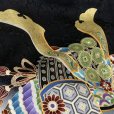 画像5: お宮参り 男の子 着物 正絹  赤ちゃんのお祝い着 (初着 産着） 熨斗目 襦袢付き【黒地、真田六文銭兜】