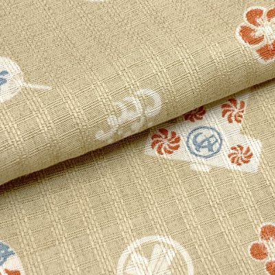 画像3: 子供浴衣 男の子浴衣 日本製 100サイズ【砂色系、江戸っ子】