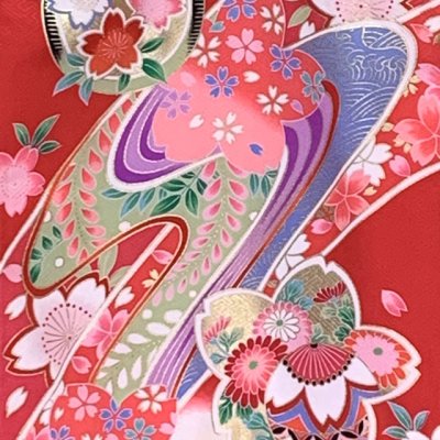 画像4: お宮参り 着物 女の子 赤ちゃんのお祝い着 産着 初着 正絹 襦袢付き【赤、御所車】