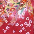 画像4: お宮参り 着物 女の子 赤ちゃんのお祝い着 日本製 産着 初着 正絹 襦袢付き【赤、束ね熨斗】