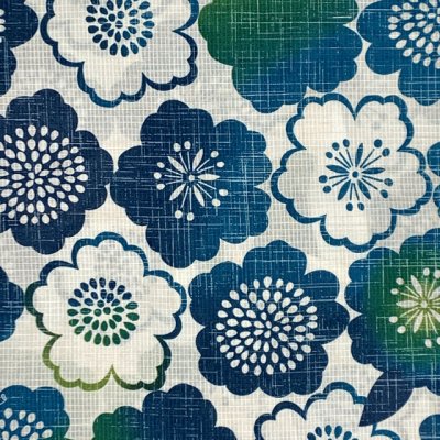 画像3: 女の子浴衣 へこ帯セット 90サイズ こども浴衣 絞り染め兵児帯 セット【青緑、花柄】