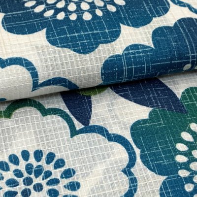 画像4: 女の子浴衣 へこ帯セット 90サイズ こども浴衣 絞り染め兵児帯 セット【青緑、花柄】