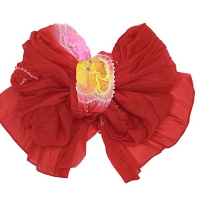 画像5: 女の子浴衣 へこ帯セット 90サイズ こども浴衣 絞り染め兵児帯 セット【生成り、百合】