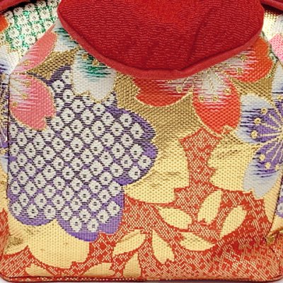 画像4: 七五三 草履 巾着セット 3歳 女の子 子供ぞうりきんちゃく 2点セット 草履 18.0cm【朱赤ｘ金、桜】