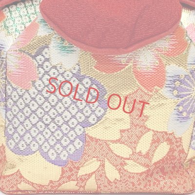 画像4: 七五三 草履 巾着セット 3歳 女の子 子供ぞうりきんちゃく袋 2点セット 草履 18.0cm【朱赤ｘ金、桜】