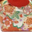 画像4: 七五三 草履 巾着セット 3歳 女の子 子供ぞうりきんちゃく 2点セット 草履 18.0cm【朱赤ｘ金、桜】 (4)