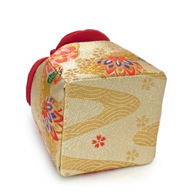 画像5: 七五三 草履 巾着セット 7歳 女の子 子供ぞうりきんちゃく 2点セット 草履 21.0cm【ゴールド、青海波に鞠】