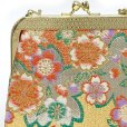 画像4: 七五三 草履 バッグセット 7歳 女の子 子供ぞうりバッグ 2点セット 草履 21.0cm【ゴールド、桜】 (4)