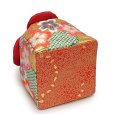 画像5: 七五三 草履 巾着セット 7歳 女の子 子供ぞうりきんちゃく 2点セット 草履 21.0cm【朱赤ｘ金、桜】 (5)