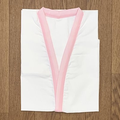 画像2: 【アウトレット品】 肌襦袢 半襦袢 3歳用 子供 和装肌着 インナー【ピンク白】