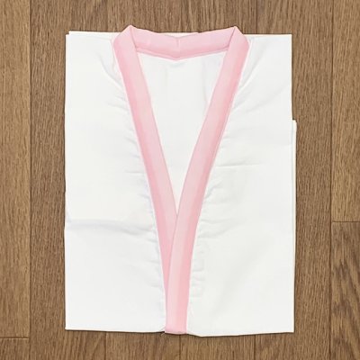 画像2: 【アウトレット品】 肌襦袢 半襦袢 踊り用 7歳用 子供 和装肌着 インナー【ピンク白】