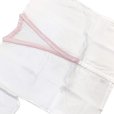 画像3: 【アウトレット品】 肌襦袢 半襦袢 踊り用 7歳用 子供 和装肌着 インナー【ピンク白】 (3)