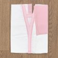 画像2: 【アウトレット品】 肌襦袢 半襦袢 踊り用 ジュニア 10歳用 子供 和装肌着 インナー【ピンク白(袖ピンクキュプラ)】 (2)