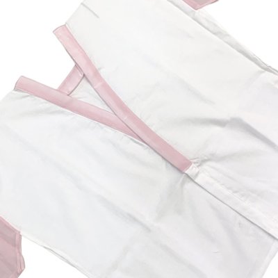 画像3: 【アウトレット品】 肌襦袢 半襦袢 踊り用 ジュニア 10歳用 子供 和装肌着 インナー【ピンク白(袖ピンクキュプラ)】