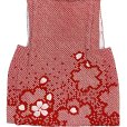 画像4: 被布コート ３歳女の子用 正絹 総絞り・刺繍柄の 被布コート(単品)【赤、鞠と鈴】 (4)