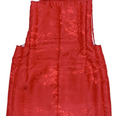 画像2: 七五三 被布コート ３歳女の子用 七五三 被布コート(単品) 合繊【赤】