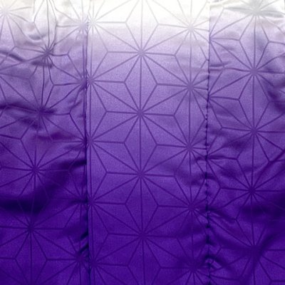 画像6: 七五三 3歳 着物 セット 女の子 被布セット 古典柄の着物 被布コートセット【紫ぼかし、花柄】