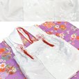 画像7: 七五三 着物 3歳 女の子 被布コート セット ポリエステル製 シンプル かわいい 人気柄【赤ｘ薄赤紫、古典柄】