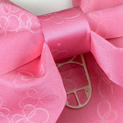 画像3: ジュニア用浴衣帯 女の子 作り帯(結び帯)【ピンク、蝶】