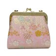 画像2: 七五三 バッグ 子供 金襴生地 バッグ 合繊【ピンク、枝垂れ桜】 (2)