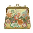 画像2: 七五三 バッグ 子供 金襴生地 バッグ 合繊【金、桜】 (2)