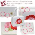 画像6: 【訳あり品】 子供用ハンドバッグ 刺繍入り シンプル モダンデザイン【白地、薔薇】 (6)