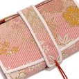 画像4: はこせこセット 七五三 女の子 箱せこセット 帯締め 筥迫 ビラ簪 扇子 4点セット【ピンク、枝垂れ桜】