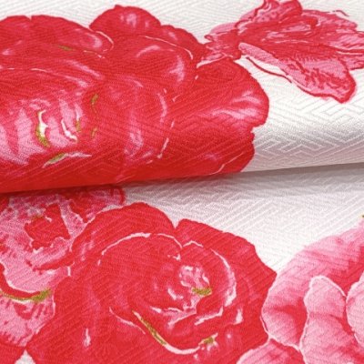 画像3: 卒業式 袴セット 女性用 二尺袖の着物(小振袖 ショート丈)と無地袴のセット【白地、赤バラ】