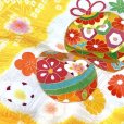画像6: お宮参り 着物 女の子 日本製 本絞り 手描き 金駒刺繍 高級 赤ちゃんのお祝い着 初着 襦袢付き【黄色、鈴と鞠】
