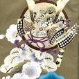 画像4: お宮参り 男の子 着物 刺繍入り 日本製 赤ちゃんのお祝い着 初着 産着 合繊 襦袢付き【黄土色、兜と松竹梅、流水】