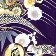 画像5: お宮参り 男の子 着物 刺繍入り 日本製 赤ちゃんのお祝い着 初着 産着 合繊 襦袢付き【濃紫、兜と松竹梅、流水】