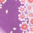 画像3: レディース浴衣 単品 フリーサイズの女性用浴衣【紫、コスモス】 (3)
