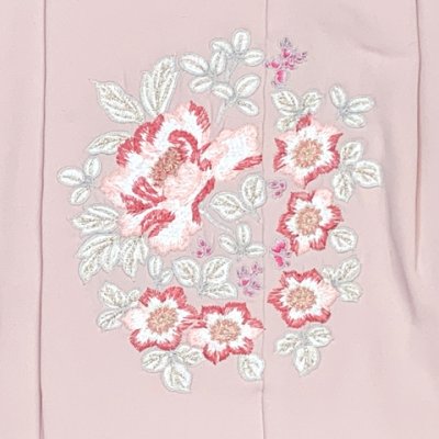 画像4: 被布コート 単品 七五三 3歳 女の子 パステルカラーの刺繍入り被布コート 合繊【淡ピンク】