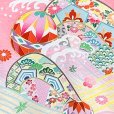 画像3: お宮参り 女の子 着物 正絹 日本製 手描き 赤ちゃんのお祝い着(初着 産着) 襦袢付き【ピンク、鞠と扇】