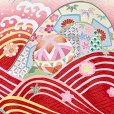 画像4: お宮参り 女の子 着物 正絹 日本製 手描き 赤ちゃんのお祝い着(初着 産着) 襦袢付き【ピンク、鞠と扇】